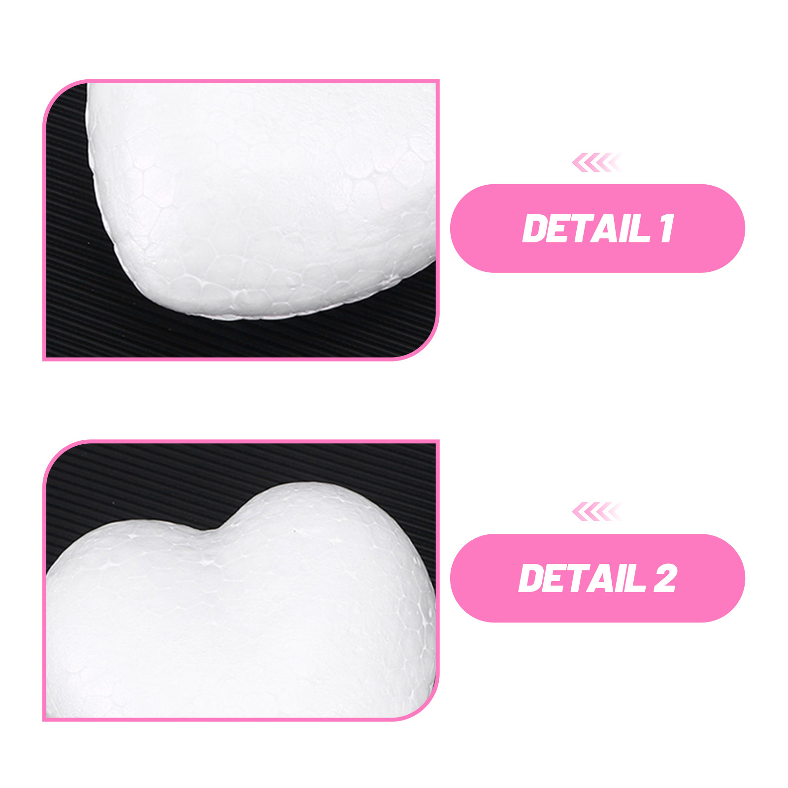 20Pcs Blank Heart Foam Balls L - Embellishment Crafts のレビューと価格