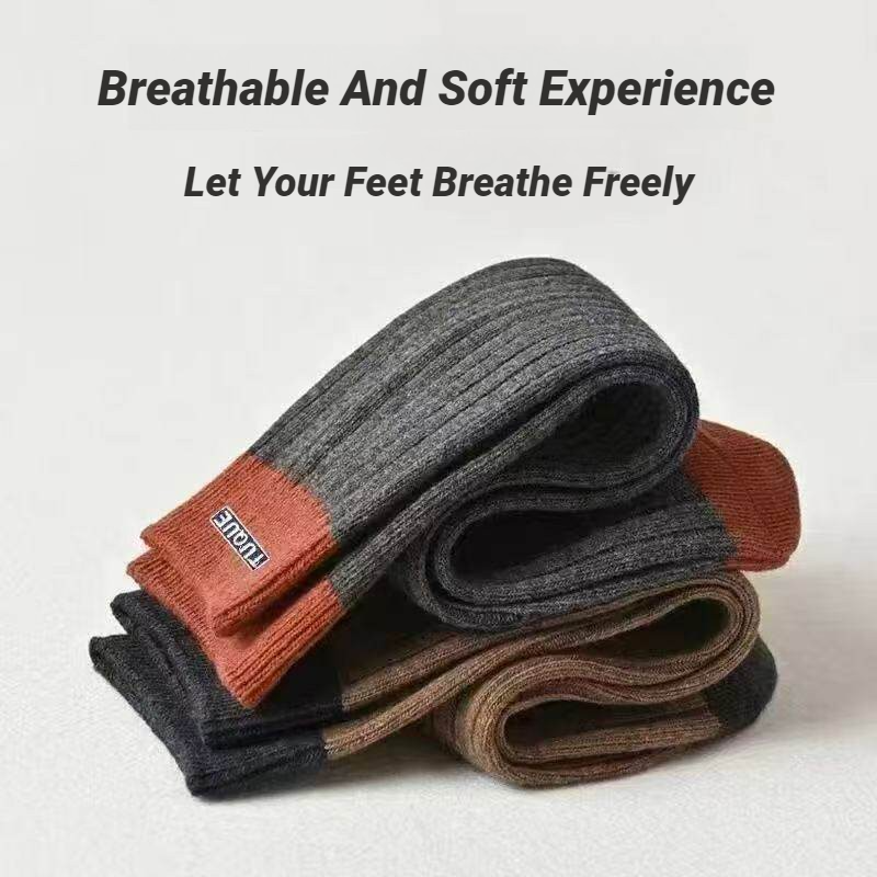 5 Pairs Men's Trendy Color Blo - Embellish Knit のレビューと価格