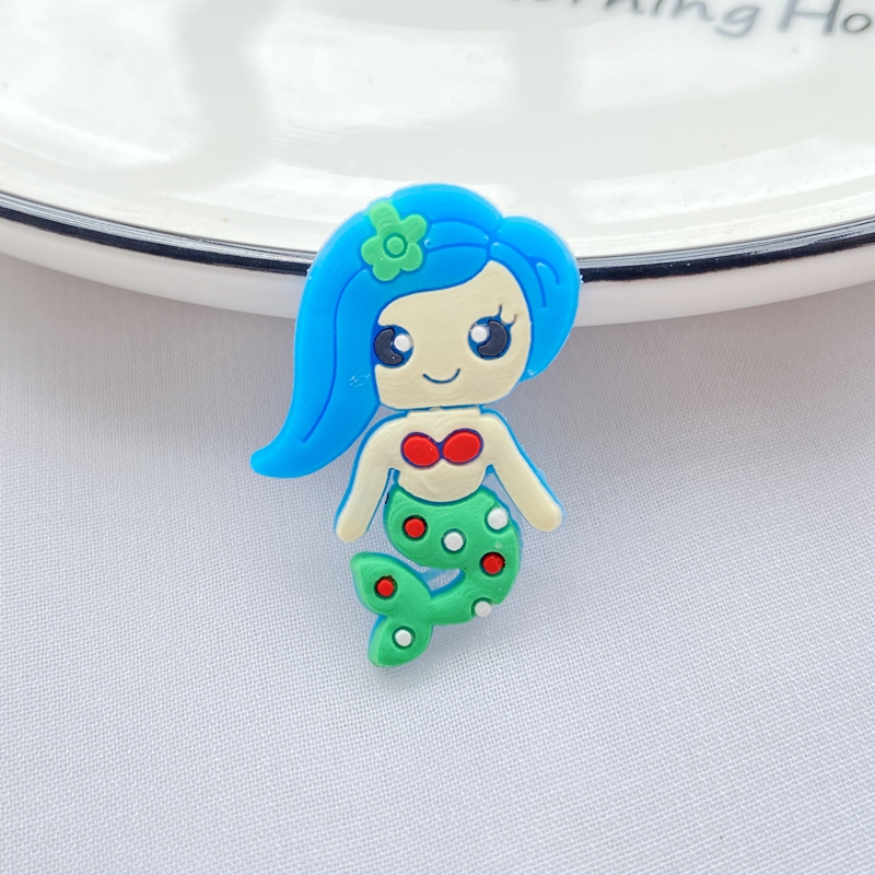 10pcs New Cute Cartoon Mermaid - Embellishment Glue Craft のレビューと価格