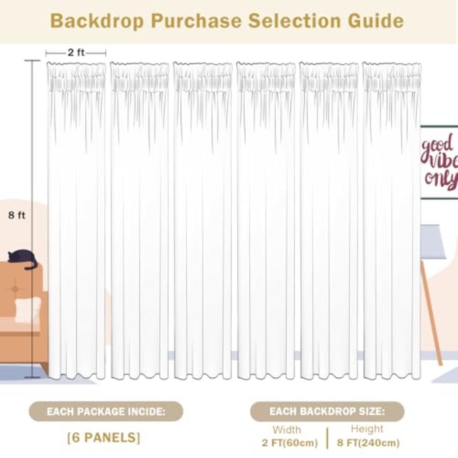 Photography backdrop curtains  - Sequin Fabric Panel のレビューと価格