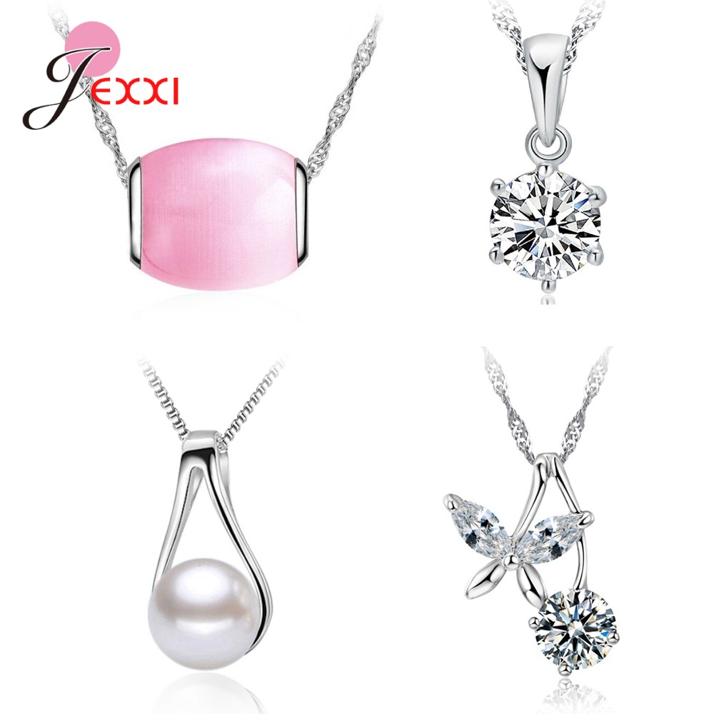4pcs/Lot 925 Sterling Silver J - Pearl Trim Chain のレビューと価格