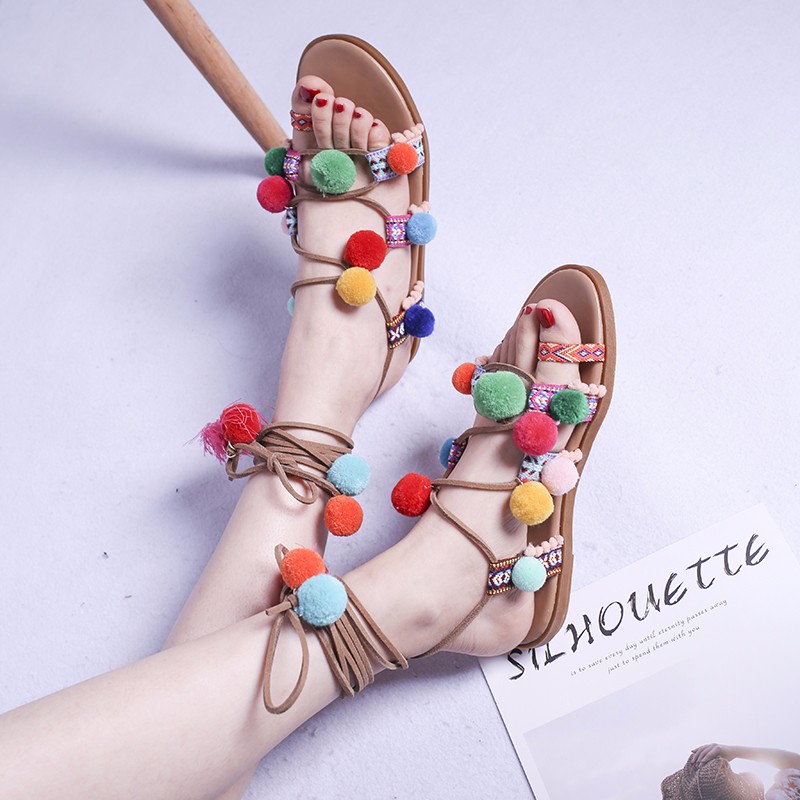 Women's Sandals Able and Elega - Tassel Fringe Trim のレビューと価格