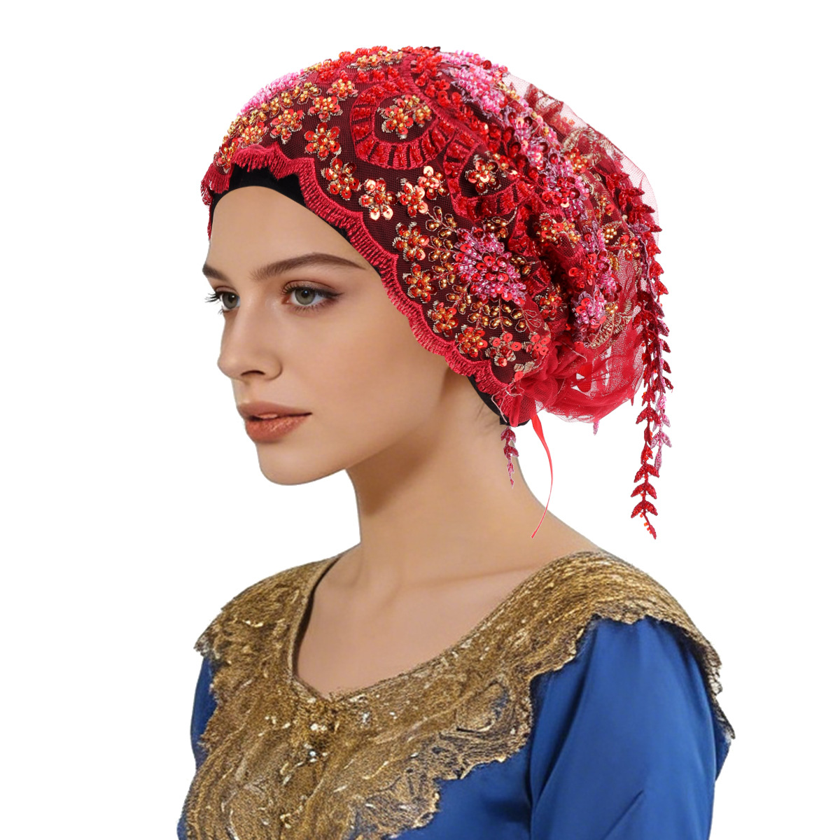New Ethnic Tassel Headscarf Be - Tassel Fringe Trim のレビューと価格