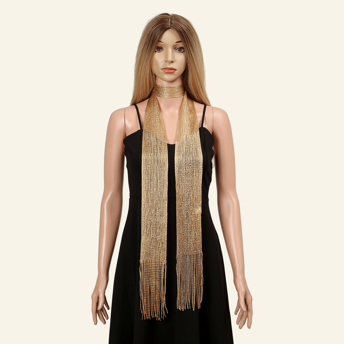 New Fashion Gold Silver Shiny  - Tassel Fringe Trim のレビューと価格