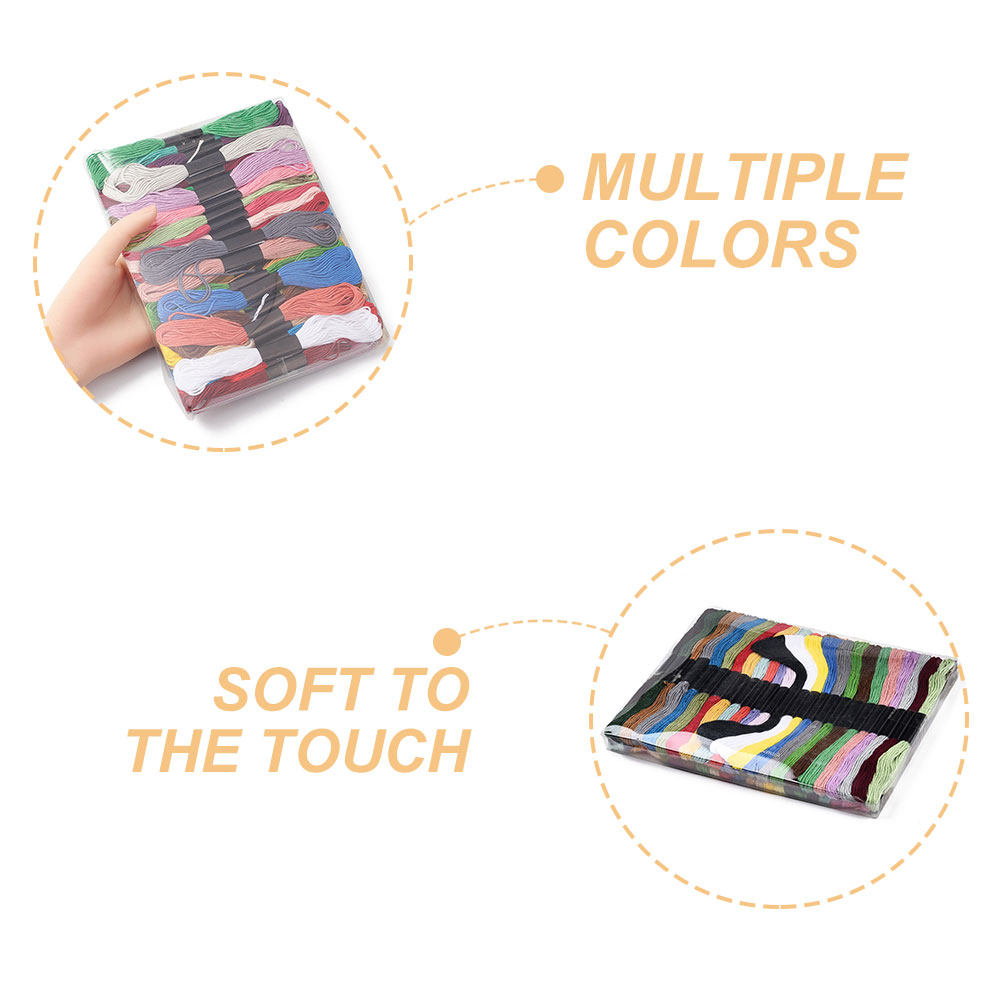 50 Bundles Cross Stitch Floss  - Embroidery Craft のレビューと価格