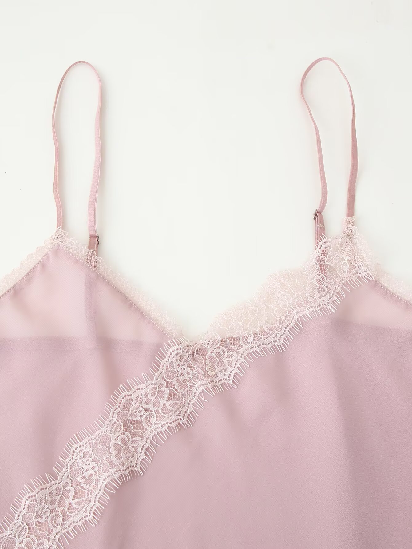 Tidalyf 2025 Women Pink Cami T - Elastic Lace Trim のレビューと価格