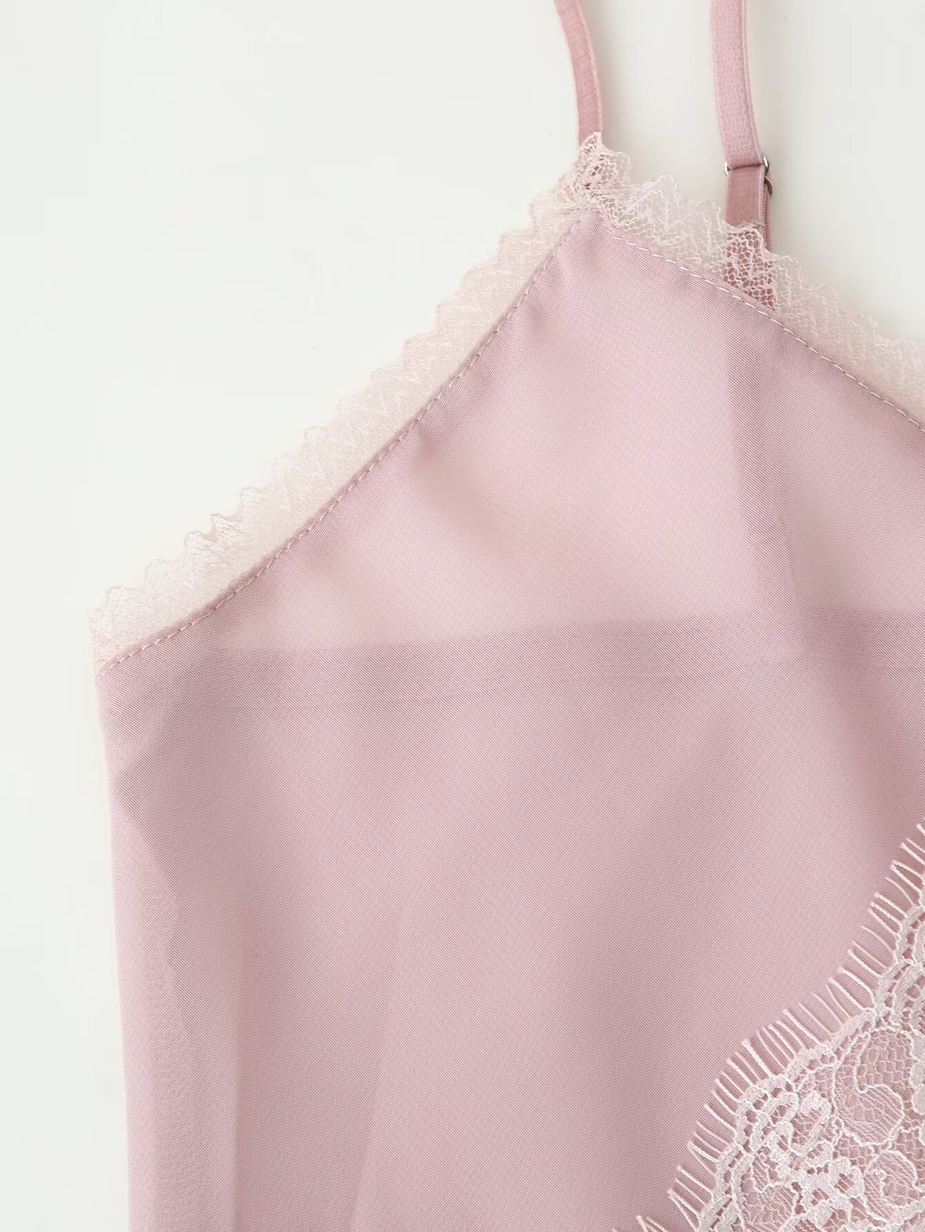 Tidalyf 2025 Women Pink Cami T - Elastic Lace Trim のレビューと価格