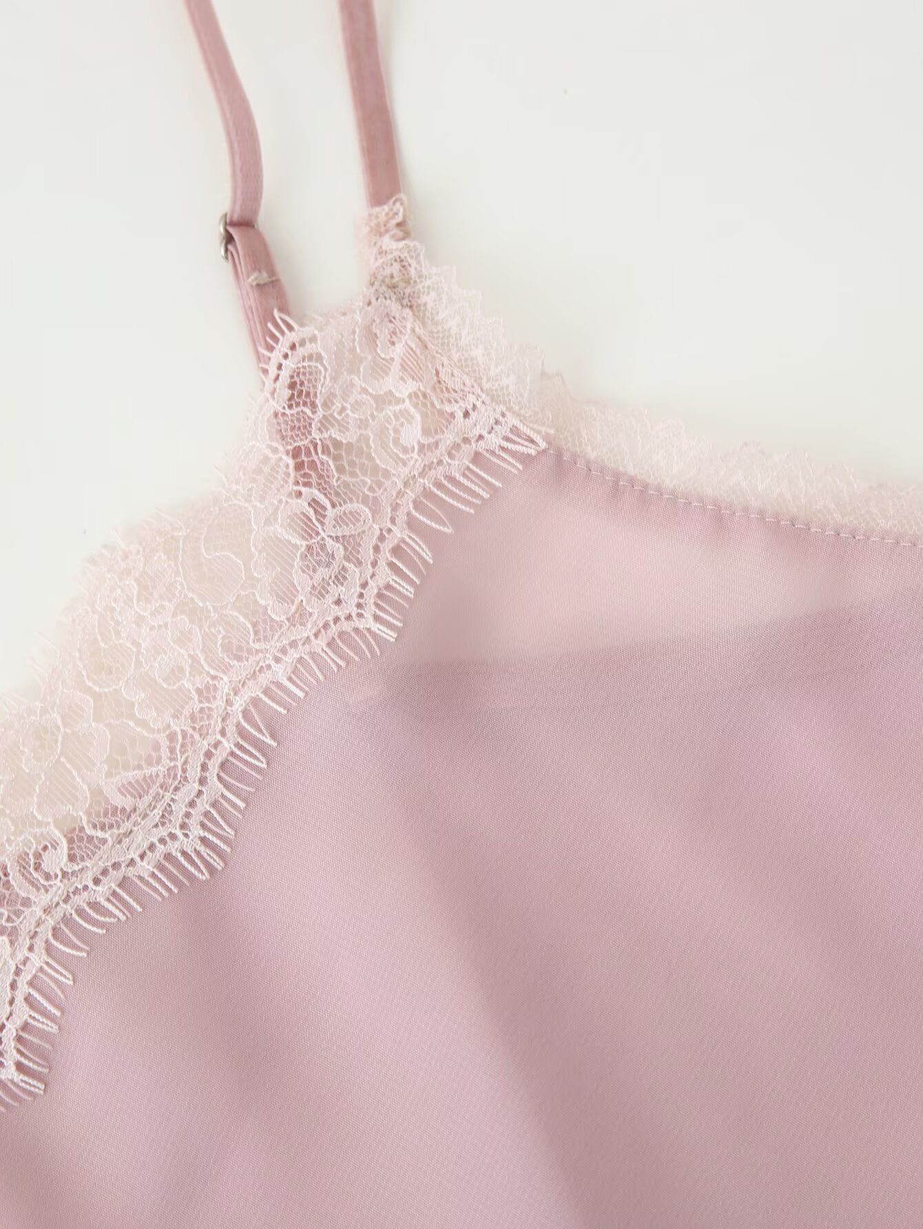 Tidalyf 2025 Women Pink Cami T - Elastic Lace Trim のレビューと価格