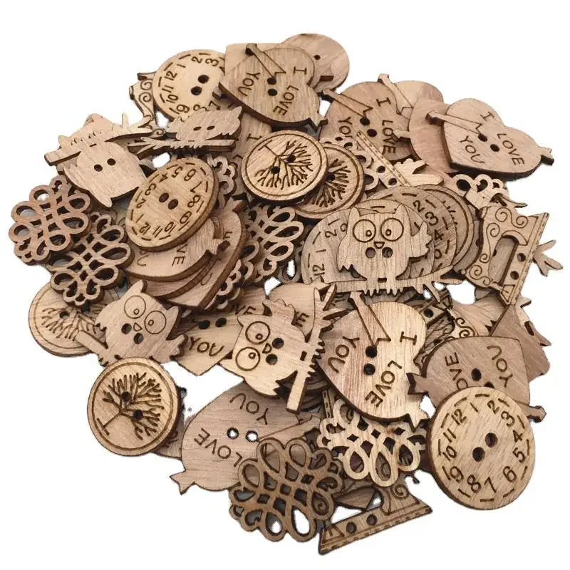 50pcs Wooden Craft Embellishme - Christmas Craft Embellishment のレビューと価格