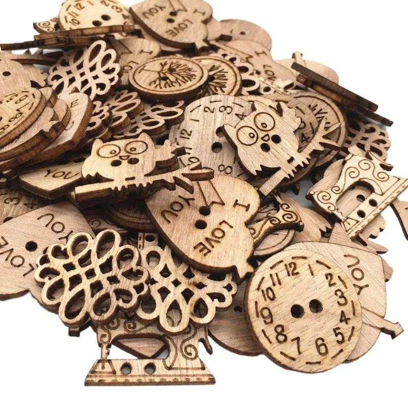 50pcs Wooden Craft Embellishme - Christmas Craft Embellishment のレビューと価格