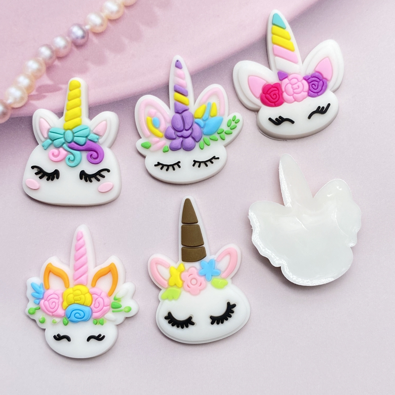 12pcs Cute Mini Unicorn head P - Embellishment Glue Craft のレビューと価格