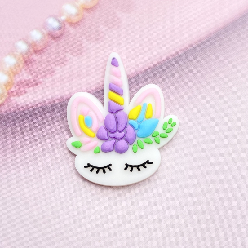 12pcs Cute Mini Unicorn head P - Embellishment Glue Craft のレビューと価格