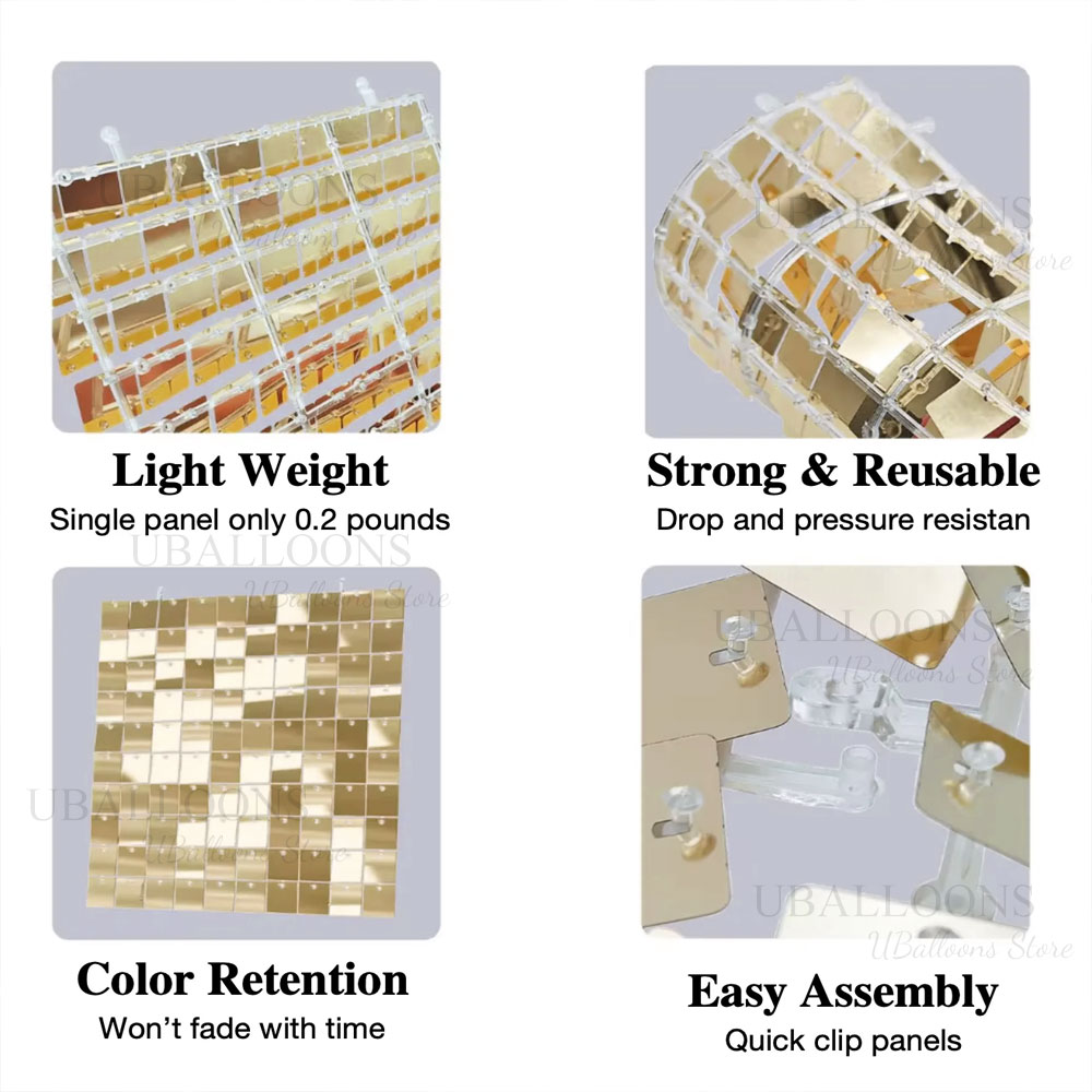 Silver Sequin Wall Backdrop Pa - Sequin Fabric Panel のレビューと価格