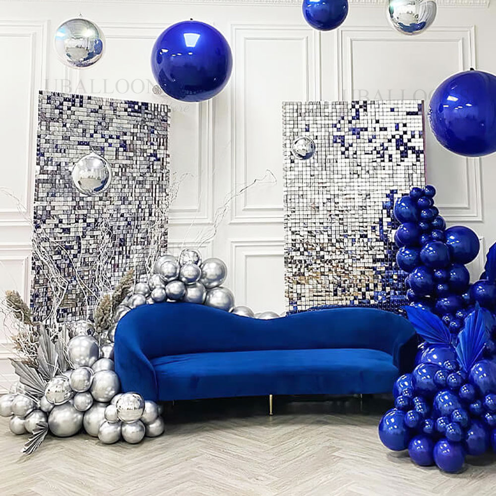 Silver Sequin Wall Backdrop Pa - Sequin Fabric Panel のレビューと価格