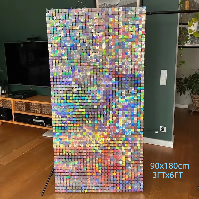 90x180cm Shimmer Wall Backdrop - Sequin Fabric Panel のレビューと価格