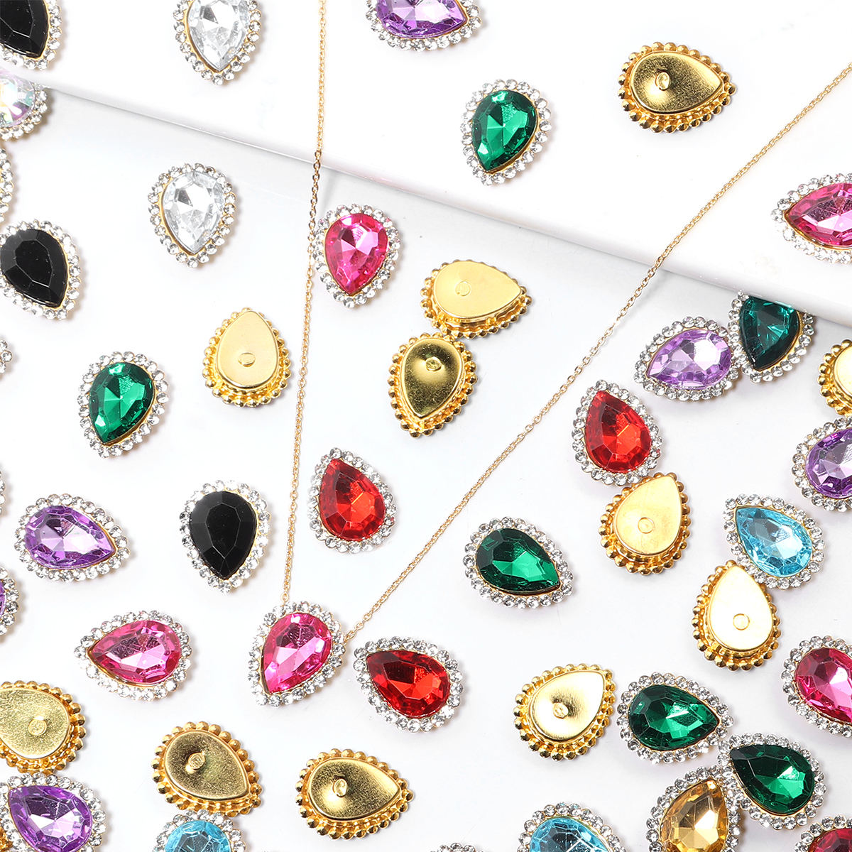 20Pcs Love Heart Acrylic Rhine - Sew On Rhinestone のレビューと価格