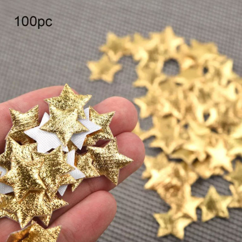100Pcs Gold/Silver Stars For C - Christmas Craft Embellishment のレビューと価格