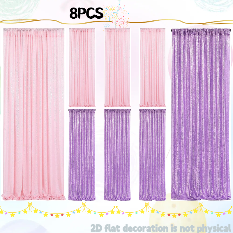 Pink&Silver Sequin Backdrop 2f - Sequin Fabric Panel のレビューと価格